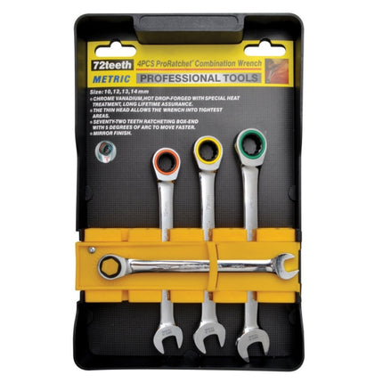 GEAR-TOP Gear Ratchet Wrench Set (4PCS) T-GW-4S