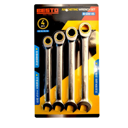 BESTO Gear Ratchet Wrench Set (4PCS) B-GW-4S