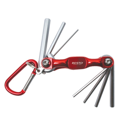 BESTO Folding Hex Key Set B-FHW7 1.5,2,2.5,3,4,5,6mm (7pcs)
