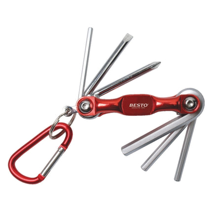 BESTO Folding Hex Key Set B-FHW6 3,4,5,6 mm +2,-5 (6pcs)