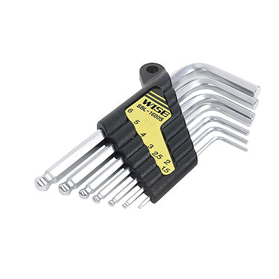 WISE Ball Point Hex Key Set, 8-Piece (L Type) NO-1800 1.5-8mm(SB-800)