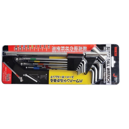 JETECH Ball Point Hex Key Set, Handle Type (9-Piece, Super Long) SBL-2000N
