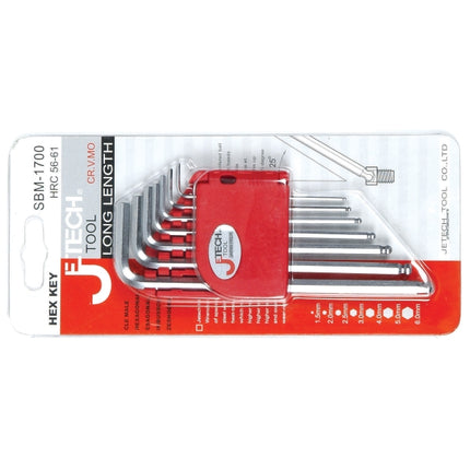 JETECH Ball Point Hex Key Set, 7-Piece SBM-1700
