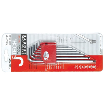 JETECH Ball Point Hex Key Set, 7-Piece, Long SBL-1700