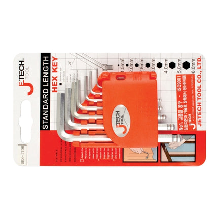 JETECH Ball Point Hex Key Set, 7-Piece, Short SBS-1700