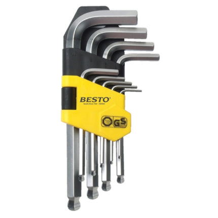 BESTO Ball Point Hex Key Set, 9-Piece B-BW1800 1.5~10mm(S)