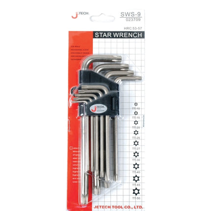 JETECH Torx Key Set, 9-Piece, Long SWS-9