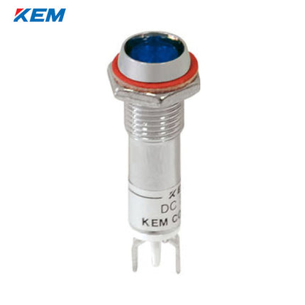 KEM KEM LED Indicator Light, Ø8, High-Brightness, DC5V, Blue KLDU-08D05-B