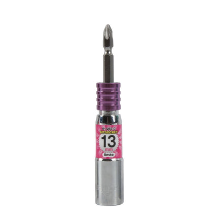 BESTO Bit Socket, One-Touch B-QBS13 13mm × 120mm