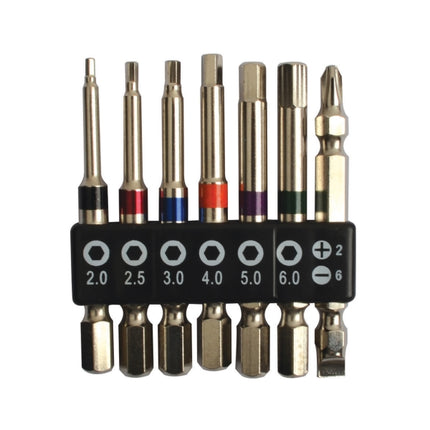 BESTO Bit Set, Hex, 7pcs B-BS07 H2.0~6.0 PH2 FD6 65mm