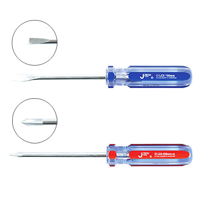 JETECH Screwdriver, Line Color, Slotted (-) LC6-040B 6mm*40mm
