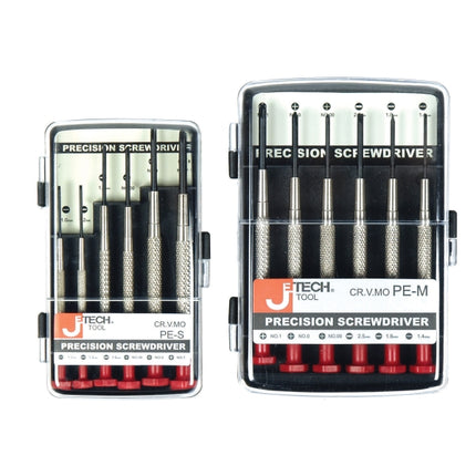 JETECH Screwdriver, Watchmaker's (Precision) PE-M (-)1.4,1.8,2.5,(+)NO.00,NO.0,NO.1