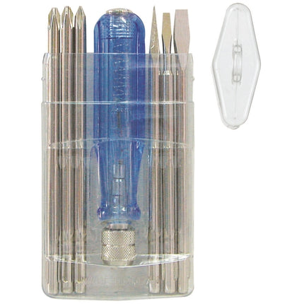 BROWN Screwdriver Set, 6 Pcs, Voltage Testing, Low Voltage D-526