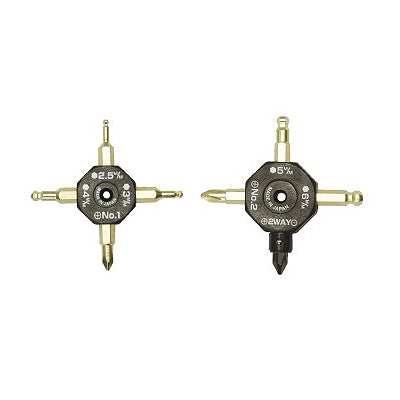 BROWN Screwdriver, Ball Hex Key Combo D-641