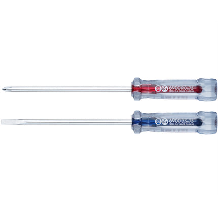 VESSEL Line Color Screwdriver 6900-075A 2.5×75mm(+)