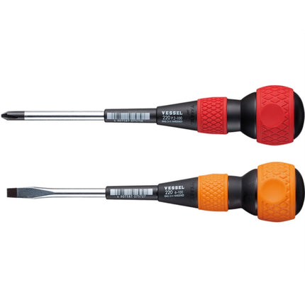 VESSEL Electrician's Screwdriver 220-200B 6.0×200mm(-)