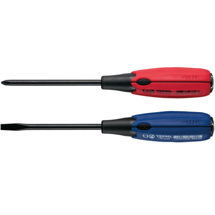 VESSEL Rubber Handle Striking Screwdriver 730-150A 6.0×150mm(+)