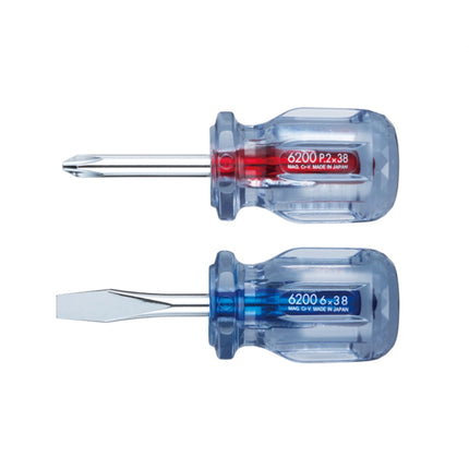 VESSEL Stubby Screwdriver 6200-038B 6.35×38mm(-)