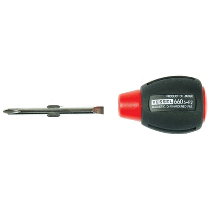 VESSEL Stubby Dual-Use Screwdriver 660-060
