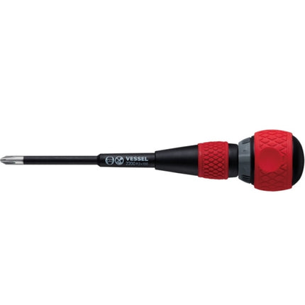 VESSEL Electrician's Ratchet Screwdriver 2200-100A 6.0x100mm, (+)