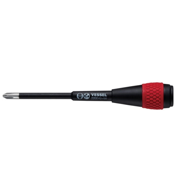 VESSEL Electrician's Ratchet Screwdriver Shaft 2200B-100A D2200-100axis