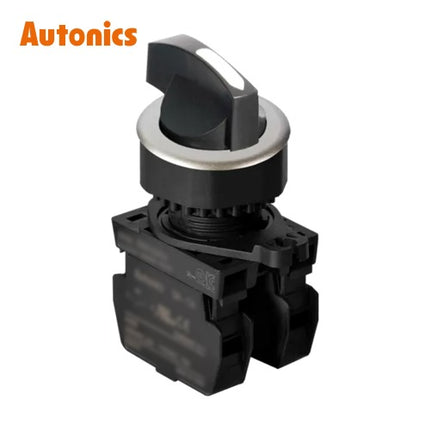 AUTONICS Selector Switch, Non-Illuminated, Ø30, Long Lever, 3-Position, Maintained, White, A2 S3SF-S8W2A