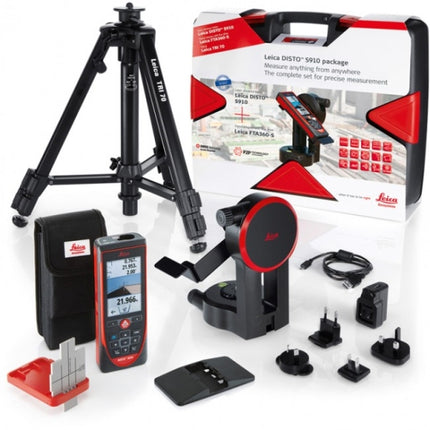 LEICA Laser Distance Meter DISTO-S910 300m, tripod(TRI70), adapter(FTA360S), target plate(small)