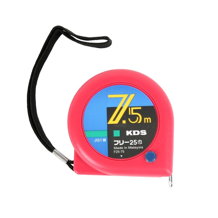 KDS Tape Measure, Manual (Free Type) F25-75BBP 7.5m*25mm