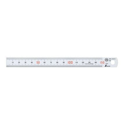 SHINWA Stainless Steel Rule, Matte, Magnetic S-13501