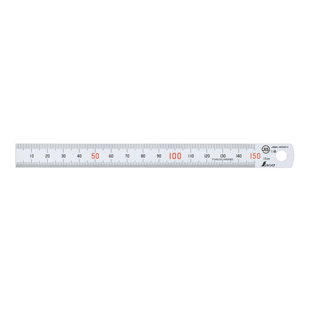 SHINWA Stainless Steel Rule, Matte, Magnetic S-13501