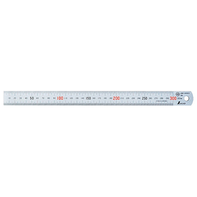 SHINWA Stainless Steel Rule, Matte, JIS1, Magnetic S-13528
