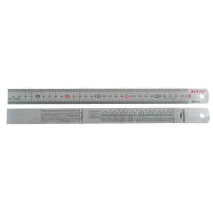 BESTO Steel Rule, Glossy B-0300 300mm