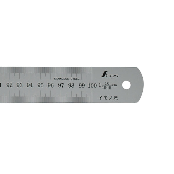 SHINWA Shrink Rule, Stainless Steel S-17078 1,000mm(10/1,000)