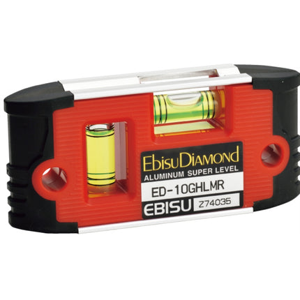 EBISU G. Handy Magnetic Level, Red ED-10GHLMR 100mm(4 ), 0.50mm/m