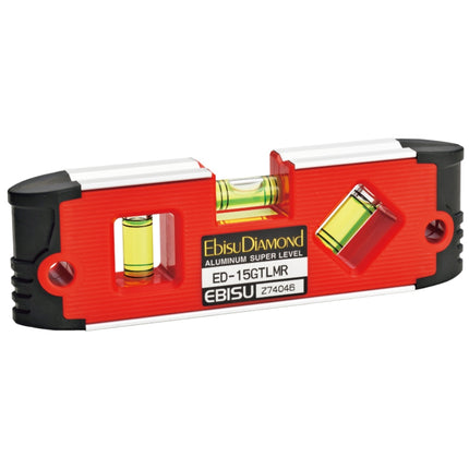 EBISU G. Handy Magnetic Level, Red ED-15GTLMR 150mm(6 ), 0.50mm/m