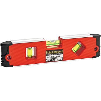 EBISU G. Handy Magnetic Level, Red ED-20GDLMR 200mm(8 ), 0.50mm/m