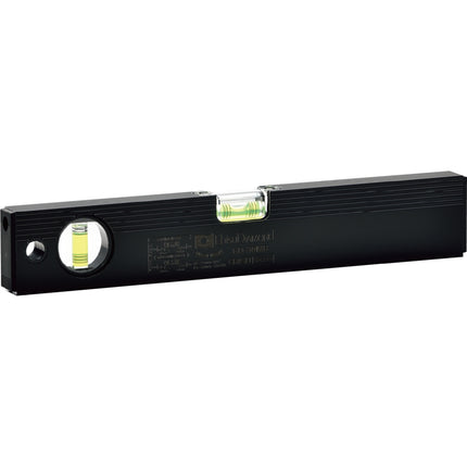 EBISU Aluminum Magnetic Level (Black) ED-30MB 300mm(12 ), 0.35mm/m