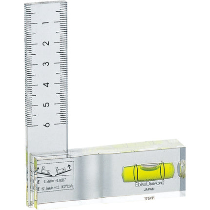 EBISU Clear Square Level, Non-Magnetic ED-SQ