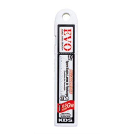 KDS Utility Knife Blade, Extra-Strong GB-10W EVO 0.6T/100*18mm(15 compartments)
