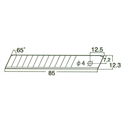 NT CUTTER Utility Knife Blade, Medium BH-11P(BH-1P