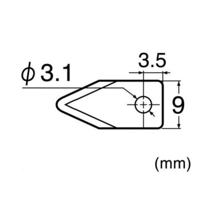 NT CUTTER Utility Knife Blade, Round Cutting BC-501P