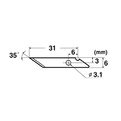 NT CUTTER Utility Knife Blade, Design Knife BDL-41P