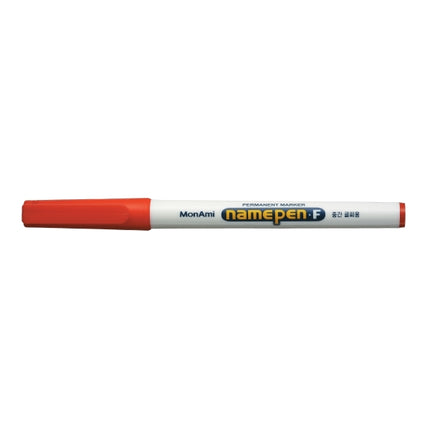 MONAMI Name Pen Permanent Marker, Medium, Red 1070001002