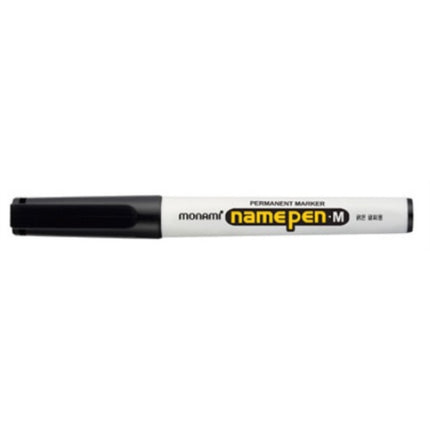 MONAMI Name Pen Permanent Marker, Bold, Black NAMEPEN-M