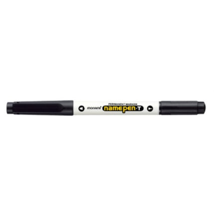 MONAMI Name Pen Permanent Marker, Twin, Black NAMEPEN-T
