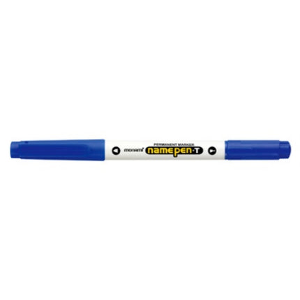 MONAMI Name Pen Permanent Marker, Twin, Blue NAMEPEN-T