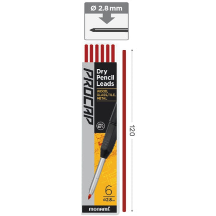 MONAMI Procap Refill Lead, Red PROCAP/LEADS-RED