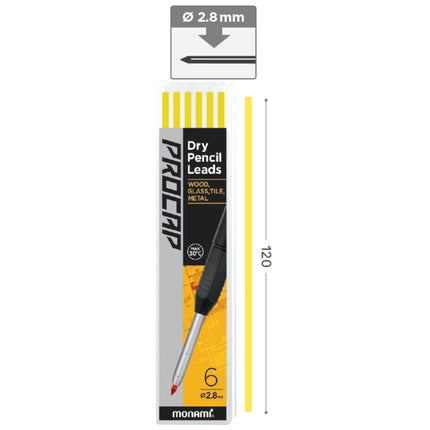MONAMI Procap Refill Lead, Yellow PROCAP/LEADS-YELLOW