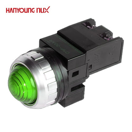 HANYOUNG Pilot Lamp, Ø30, Green, 12V/24V AC/DC CRP-30DG