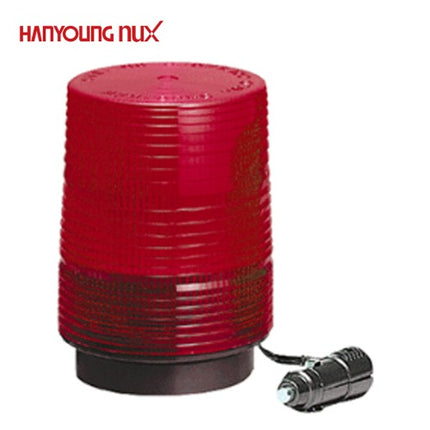 HANYOUNG Warning Light with Buzzer, Strobe-Only, Built-in Xenon, Red, AC220V RLA-WX20B20MR